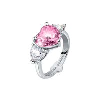 chiara ferragni diamond heart ring with fairy tale heart stone 16mm