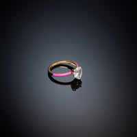 chiara ferragni love parade pink enamel  ring size n