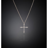 chiara ferragni croci pendant wh cz vross +rh plated 42+8cm