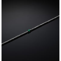 chiara ferragni emerald necklace emerald cut 38cm+ext