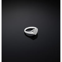 chiara ferragni silver heart ring arg925 with white cz m16