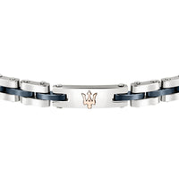 maserati jewels rose gold,silver,blue bracelet 210mm jewellery buckle