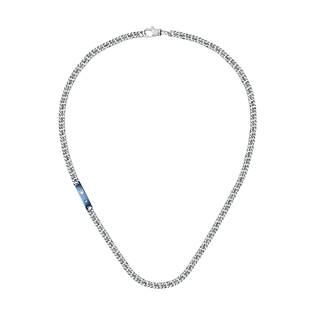 maserati jewels silver necklace 500mm lobster buckle