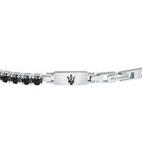 maserati jewels black bracelet 22cm jewellery buckle