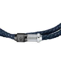 maserati jewels blue leather 41cm  bracelet