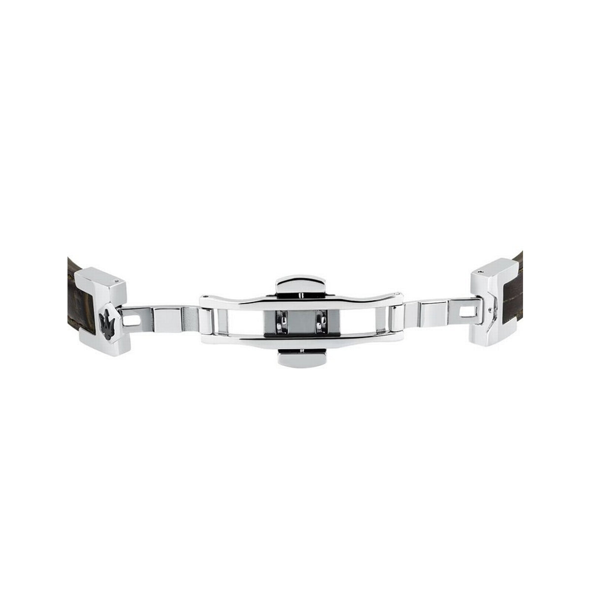 maserati jewels leather stainless steel bracelet dg leather bn 6.5x5.5cm