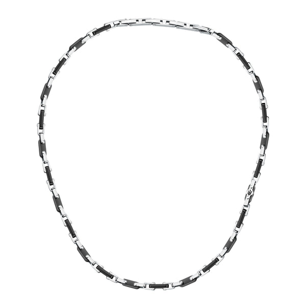 maserati jewels ceramic necklace stainless steel black 50+5cm