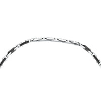 maserati jewels ceramic necklace stainless steel black 50+5cm