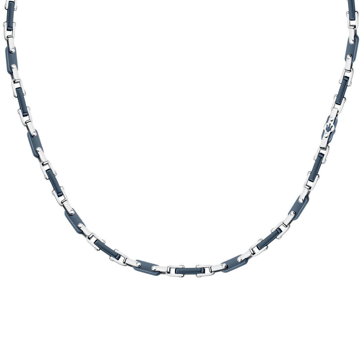 maserati jewels ceramic necklace stainless steel blue 50+5cm