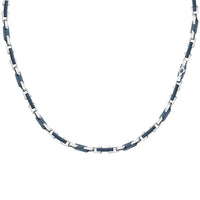 maserati jewels ceramic necklace stainless steel blue 50+5cm