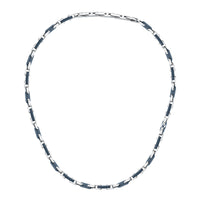 maserati jewels ceramic necklace stainless steel blue 50+5cm