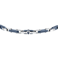 maserati jewels ceramic stainless steel bracelet blue 19.5+3.5cm