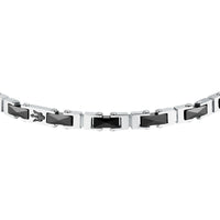 maserati jewels ceramic stainless steel bracelet black 18+3.5cm