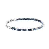maserati jewels ceramic stainless steel bracelet blue ceramic blue 18+3.5cm
