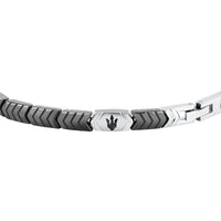 maserati jewels ceramic stainless steel bracelet black 18.5+3.5cm