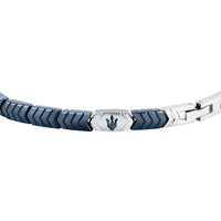 maserati jewels ceramic stainless steel bracelet blue 18.5+3.5cm
