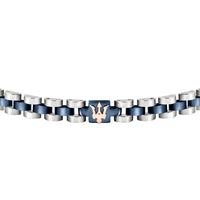 maserati jewels silver, blue, rose gold bracelet 210mm jewellery buckle