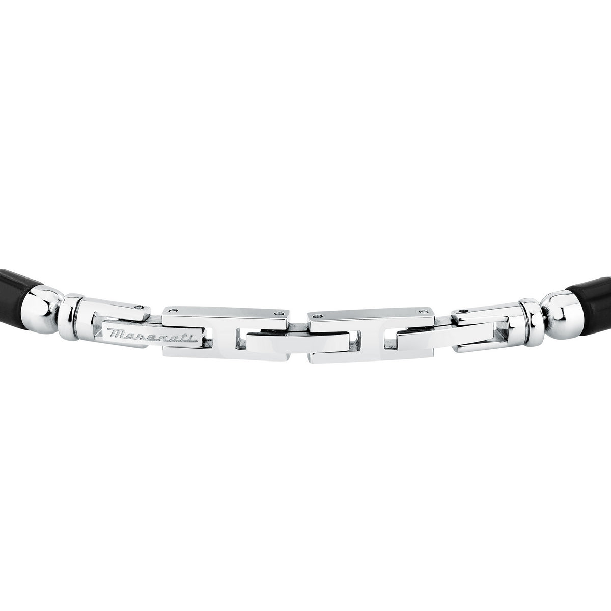 maserati jewels iconic bracelet blk agate & ip yg 19+3cm