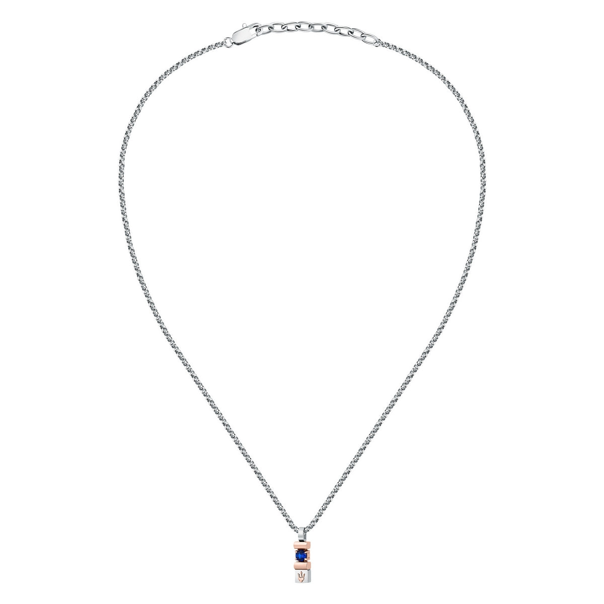 maserati jewels sapphire pendant w/ lg.blu gem.& ip rg 45+5