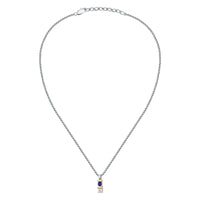 maserati jewels sapphire pendant w/ lg.blu gem.& ip rg 45+5