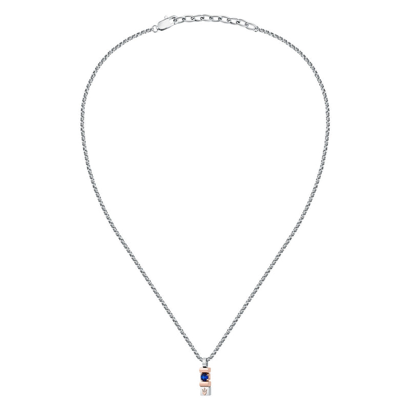 maserati jewels sapphire pendant w/ lg.blu gem.& ip rg 45+5