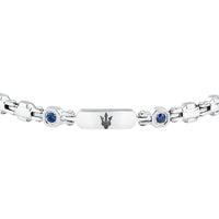 maserati jewels sapphire bracelet stainless steel black lg sap 18+3.5cm