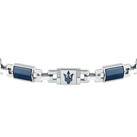maserati jewels ceramic bracelet stainless steel blue ceramic blue 18+3.5cm