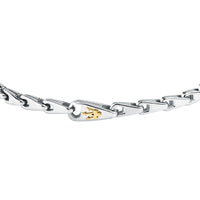 maserati jewels iconic bracelet stainless steel gold plated trident 18.5+3cm