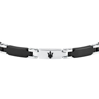 maserati jewels ceramic bracelet stainless steel black 19+3cm