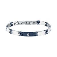 maserati jewels ceramic bracelet stainless steel blue 19+3cm