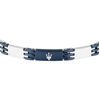 maserati jewels ceramic bracelet stainless steel blue 19+3cm