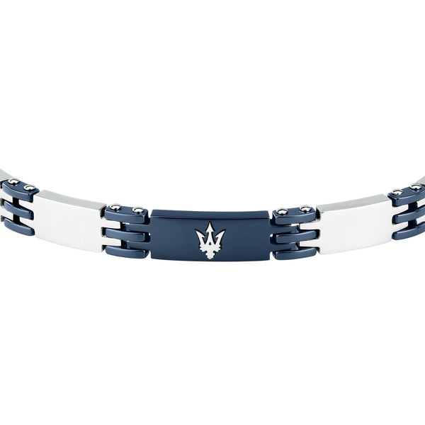 maserati jewels ceramic bracelet stainless steel blue 19+3cm