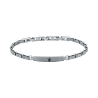 maserati jewels titanium bracelet stainless steel black 19+3cm