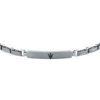 maserati jewels titanium bracelet stainless steel black 19+3cm
