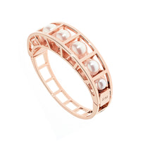 karen millen cube cage pearl hinged bangle