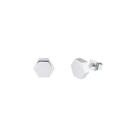 karen millen mosaic silver earrings