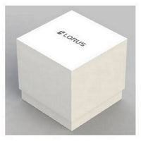lorus quartz kids  white dial pink silicone strap