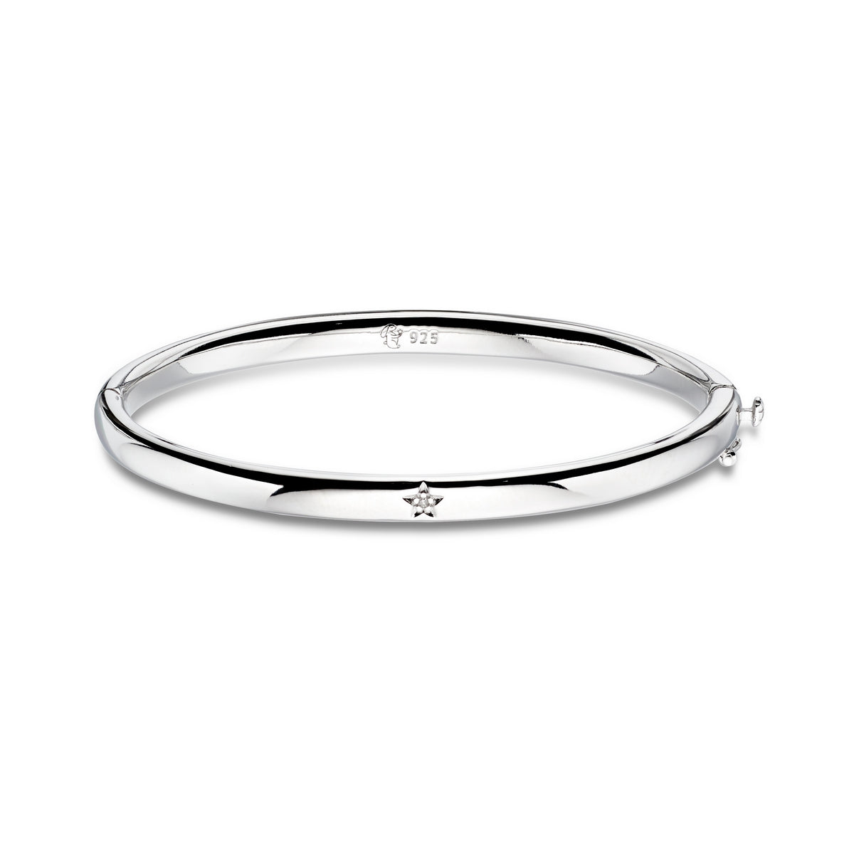 xandra  diamond hinged baby bangle