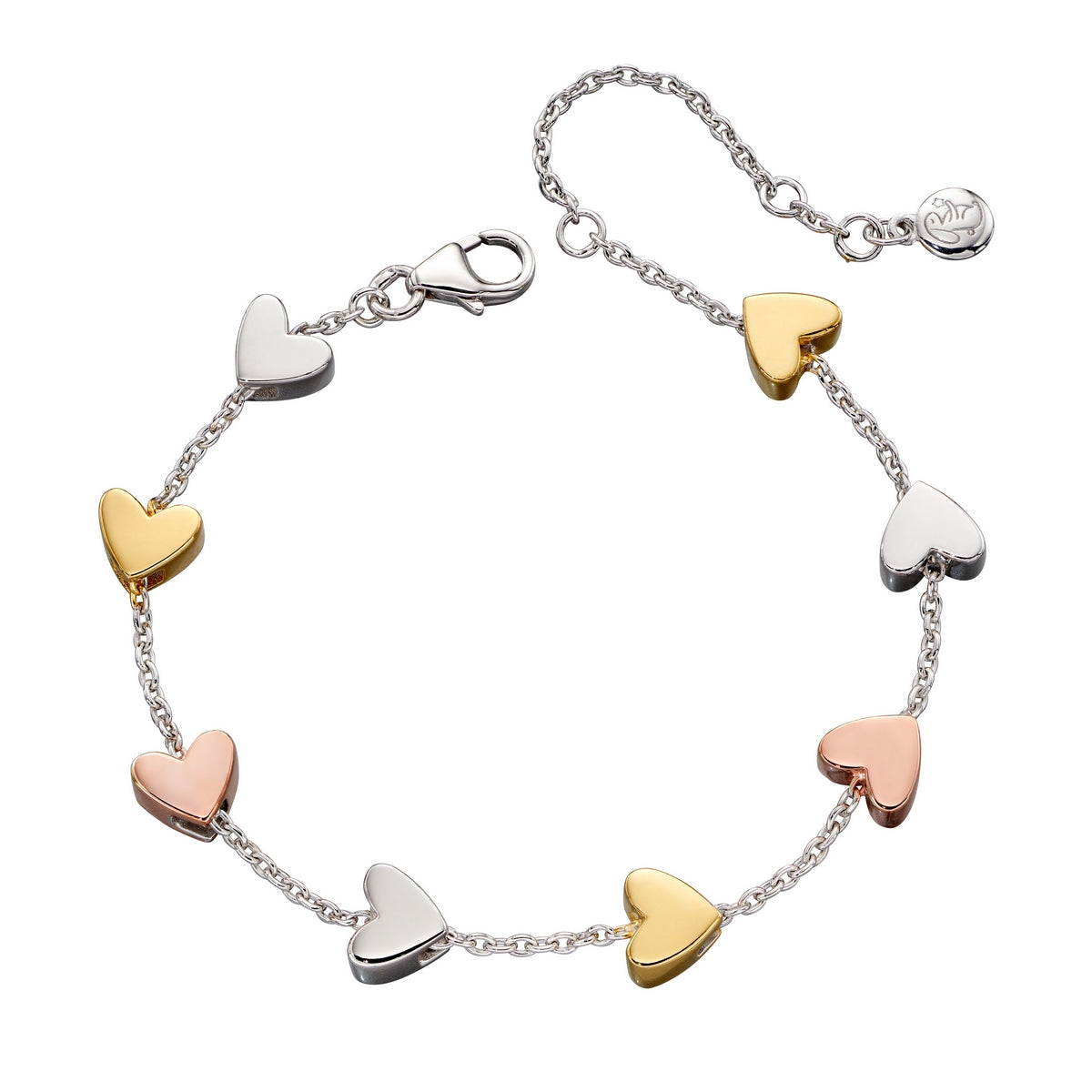 niesha 3 coloured heart bracelet