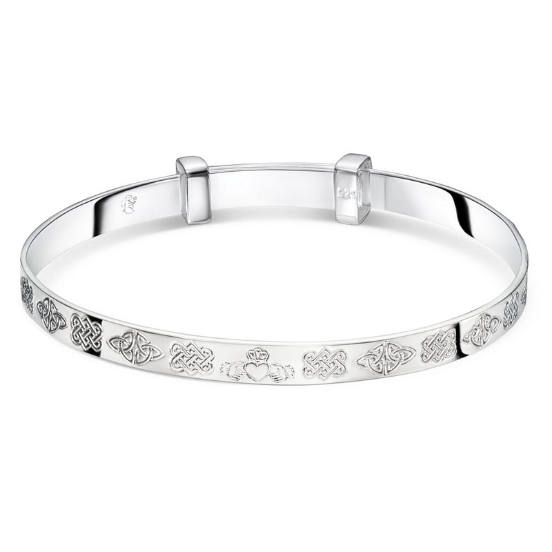 erin - love knot christening bangle