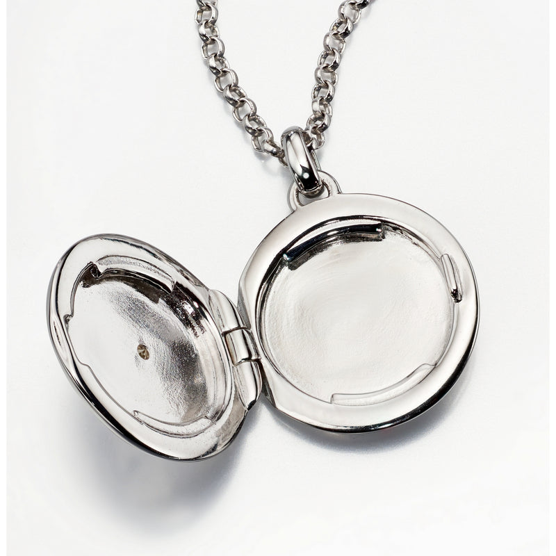 adriana  diamond locket and chain