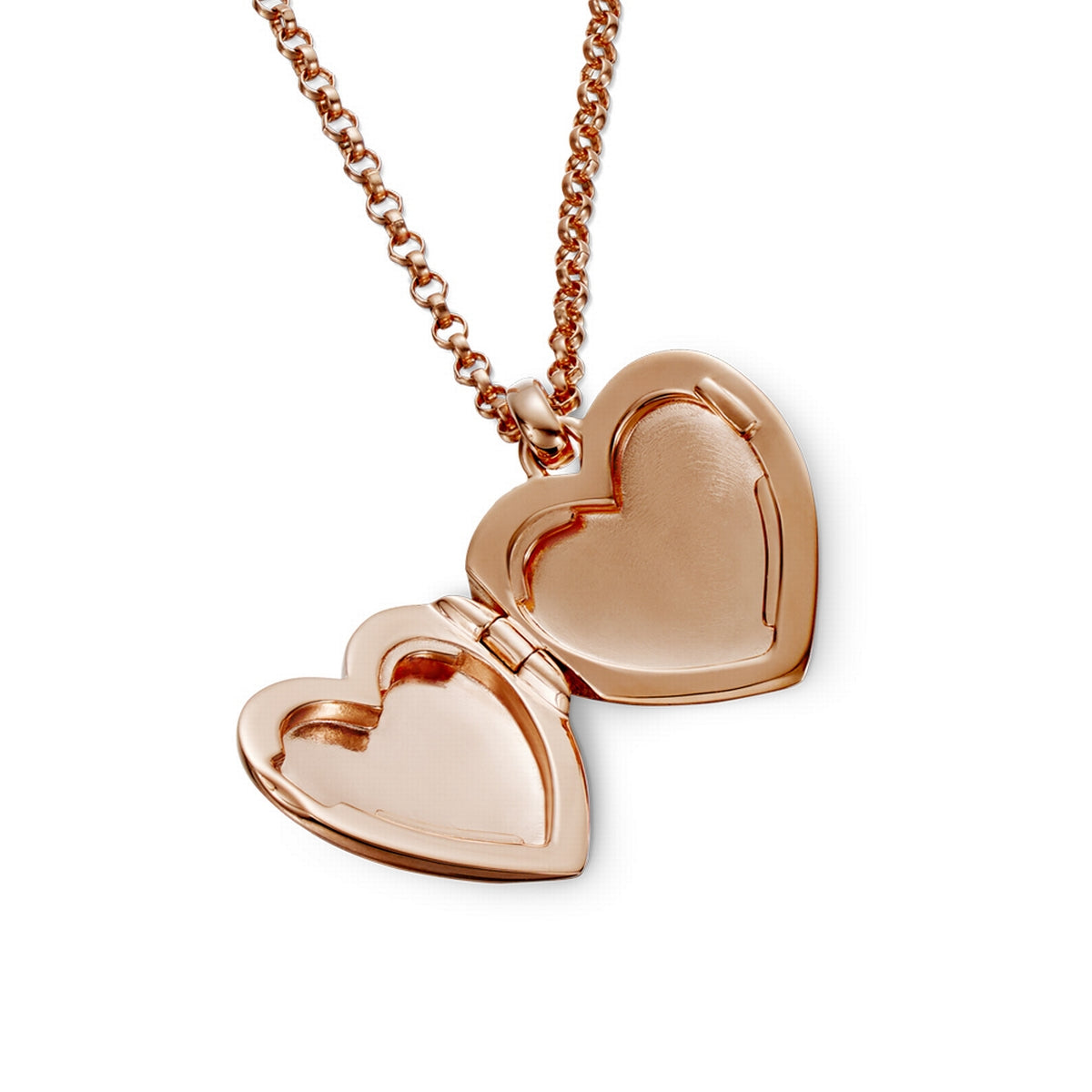 chrysos - rose gold plated heart locket