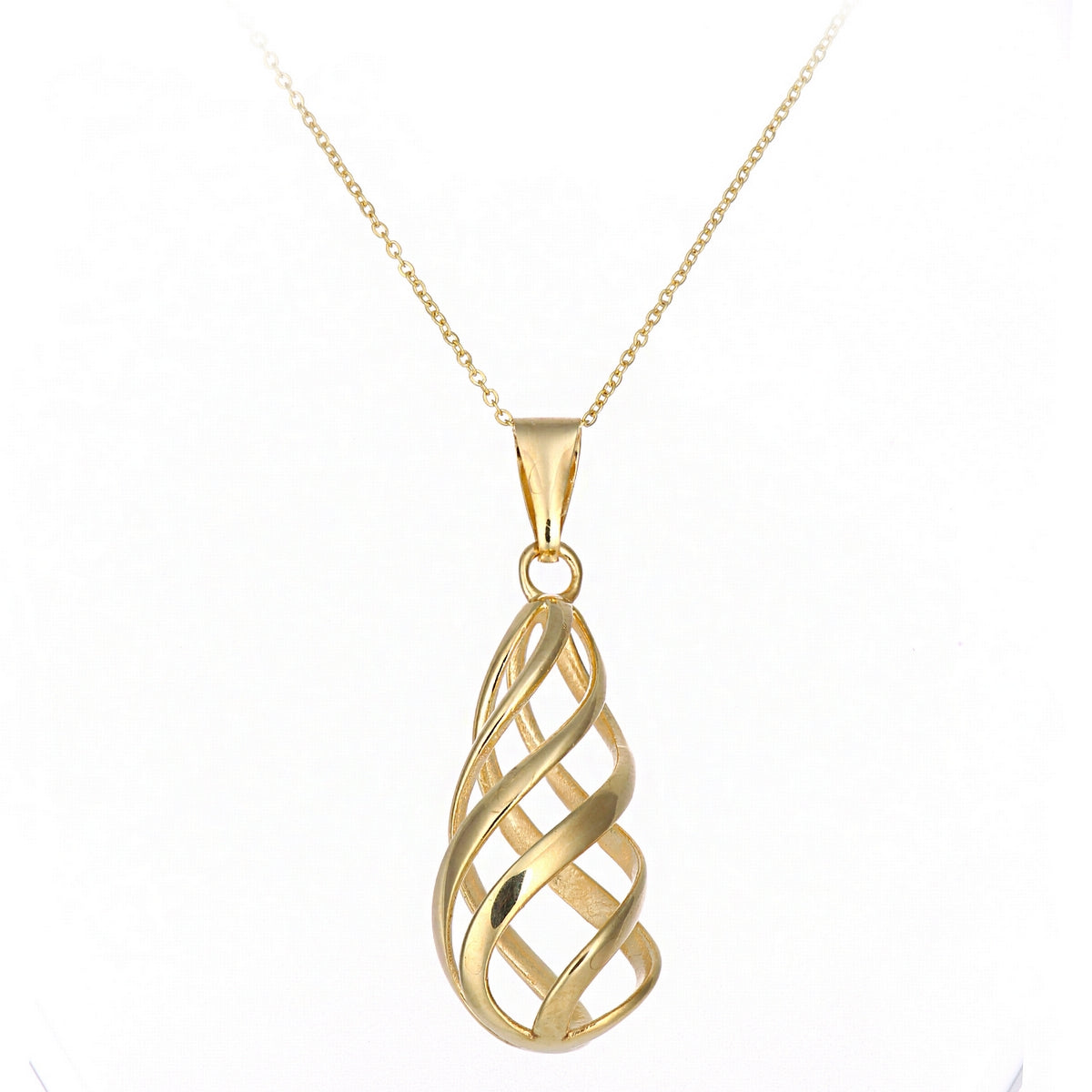 9ct gold (375) yellow gold pendant spring ring clasp