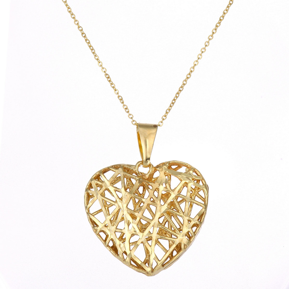 9ct gold (375) yellow gold pendant spring ring clasp