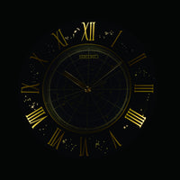 seiko quartz blue clock auto constant light