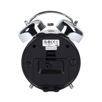 seiko quartz bedside red bell alarm clock