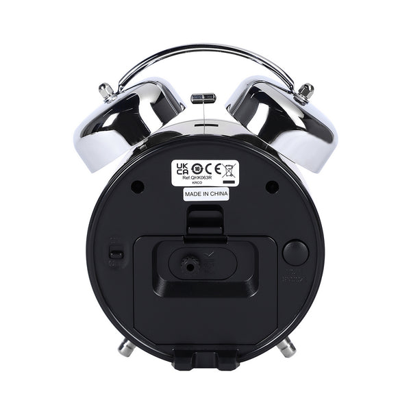 seiko quartz bedside red bell alarm clock