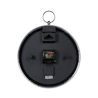 seiko quartz silver wall clock