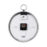 seiko quartz silver wall clock