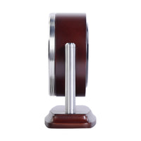 seiko quartz mantel aluminium & wood clock